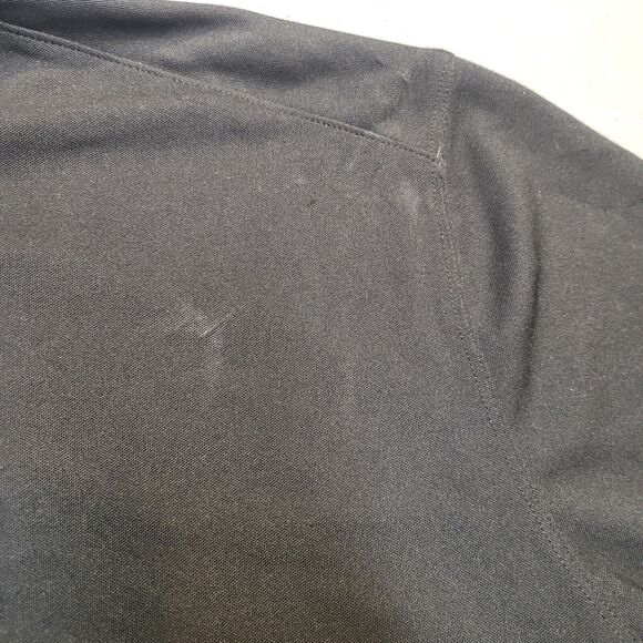 Nike Polo Shirt Mens XL Black Short Sleeve Embroidered Laethem Way - Picture 9 of 10